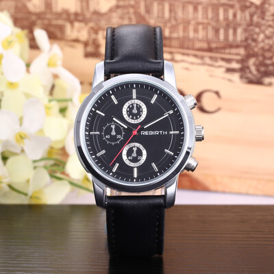 

Watch REBIRTH Li Pofu PC21 high quality movement female watch fashion watch belt watch fake three eyes ladies