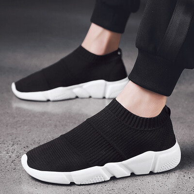 

Old Beijing cloth shoes mens shoes tide shoes socks casual one pedal lazy canvas breathable wild