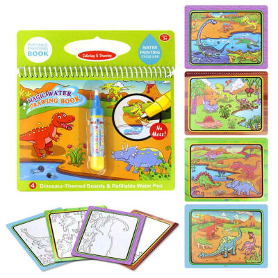 

Reusable Coloring Magic Water Painting Book Kid Doodle Write Draw Board Toy