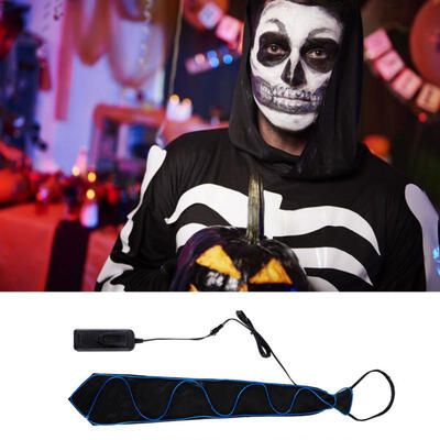 

Greensen EL Wire Flash Tie -pattern LED Light Glow Tie Fluorescent Dance Party Prop