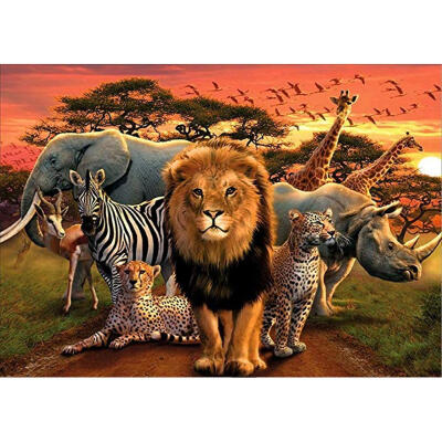 

5D DIY Diamond Painting Forest Animals Cross Stitch Embroidery Rhinestones