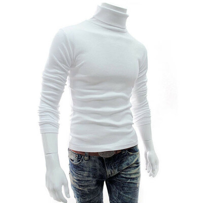 

Mens Winter Warm Cotton High Neck Pullover Jumper Sweater Tops Turtleneck
