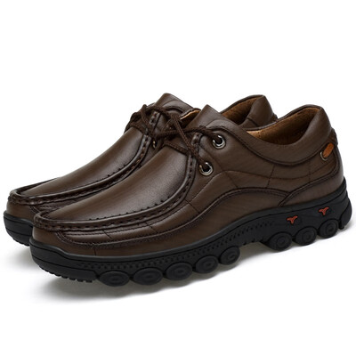 

HengLiang Mens high-grade leather suede leather business shoes 7204