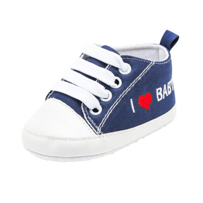 

Baby Shoes Baby Toddler Shoes 2018 New Newborn Letter Printed Casual Canvas Shoes Infant Lace-up Shoes First Walkers 0-18M