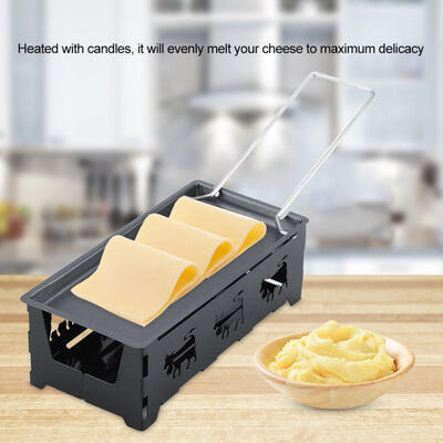 

Greensen Portable Non-Stick Cheese Raclette Rotaster Baking Tray Stove Set Home Kitchen Grilling Tool