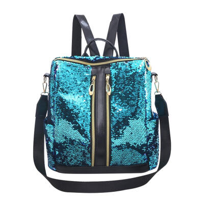 

Women Glitter Sequins Backpack Girls Bling Rucksack Students School Bags