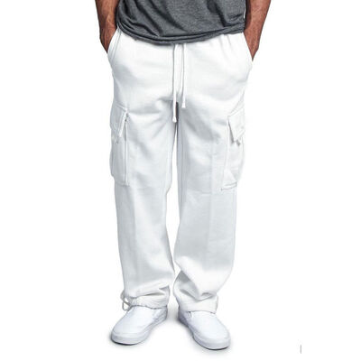 

Men Loose Fit Drawstring Cargo Trousers Work Pants Pocket Casual M-3XL Big Size Tracksuit Gym Sweatpants