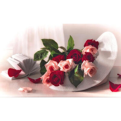 

5D DIY Full Drill Diamond Painting Rose Flowers Cross Stitch Embroidery Kit