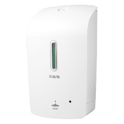 

SVAVO 1000mL Automatic Soap Dispenser Infrared Motion Sensor Wall Mounted Touchless Soap Dispenser Dish Liquid Lotion Gel Shampoo