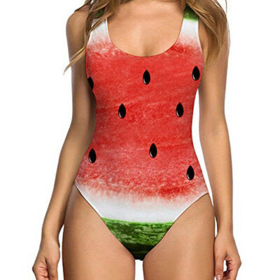 

US Sexy Funny Joke Chest Printed Women Swimsuit Bathing suit Swimwear Bodysuit