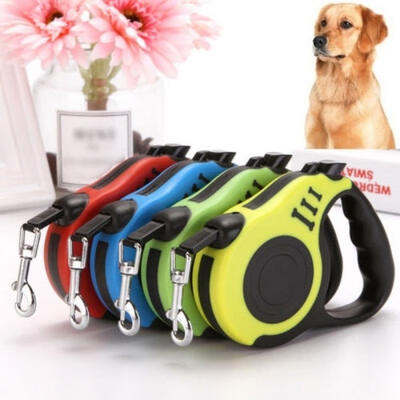 

3M5M Dog Traction Belt Lead Extending Traction Rope Retractable Pet Walking Lead Leash Dog