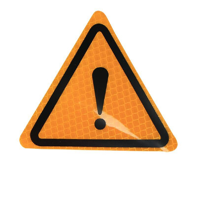 

Universal Reflective Stickers Car Bodywork Decorative Paster Diamond Grade Motorcycle Triangle Warning Label DIY Reflective Warnin