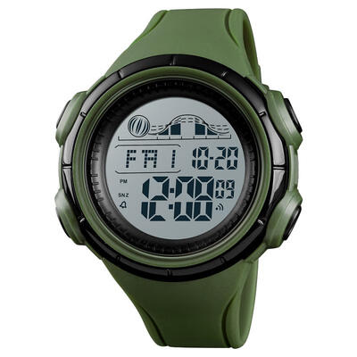 

SKMEI Mens Smart Watch Sports Digital Resin 50 Meter Waterproof Countdown Luminous Electronic Watch Dual Time