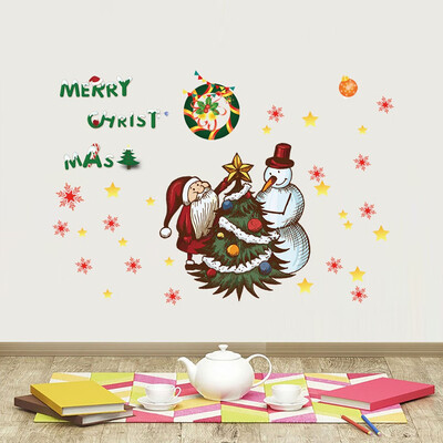 

〖Follure〗Merry Christmas Background Wall Decoration Removable Wall Stickers