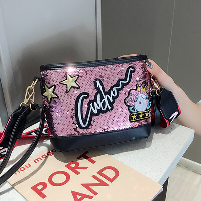 

Tailored Womens Fashion Multicolor Star Bag Square Package Chain Messenger Bag