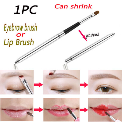 

〖Follure〗Aluminium Tube Lip Brush Make-up Brush Retractable Lip Brush Eyebrow brush