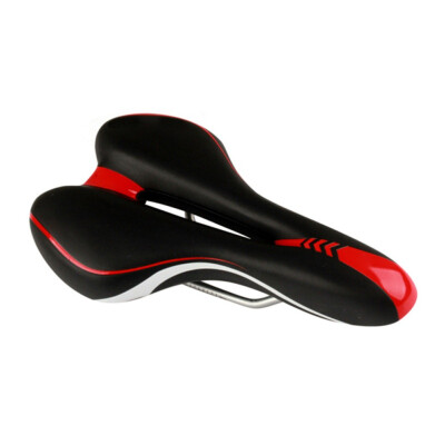 

Bike Silicone Cushion PU Leather Surface Silica Filled Gel Comfortable Hollow Cycling Seat Shockproof Bicycle Saddle