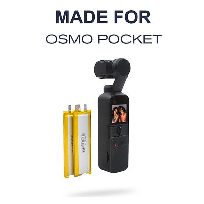 

STARTRC 2pcs Lipo Battery Spare 37V 900mah Battery for DJI Osmo Pocket Gimbal Camera