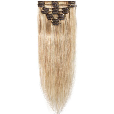 

100 Real Human Hair Clip in Human Hair Extensions Full Head Hair Extensions Remy Human Hair Silky Straight 8 Pieces