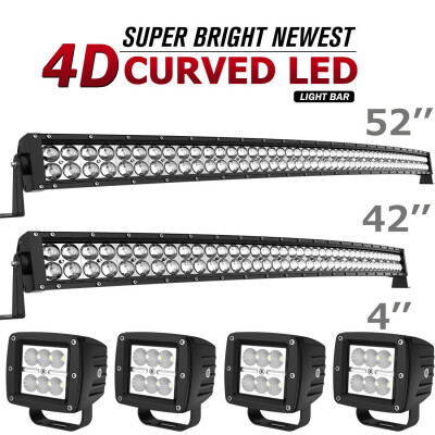 

Curved LED Light Bar 52Inch 42inch4 Pods Off Road SUV 4WD Truck VS 5040