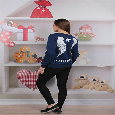 

2018 autumn new casual letter round neck fashion cotton T shirt