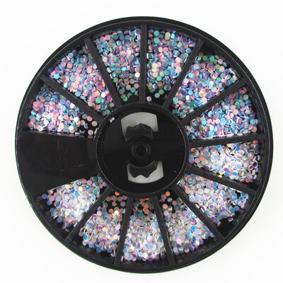 

Toponeto 3D Nail Art Rhinestones Glitters Acrylic Tips Decoration Manicure Wheel New Hot