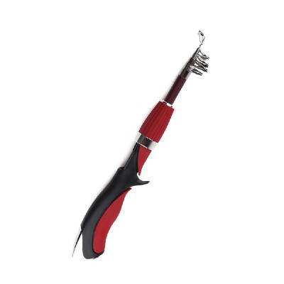 

HENG JIA Mini Short Fishing Pole Light Weight Lure Spincast Beginner Portable Fishing Angling Rod with Tackle Box