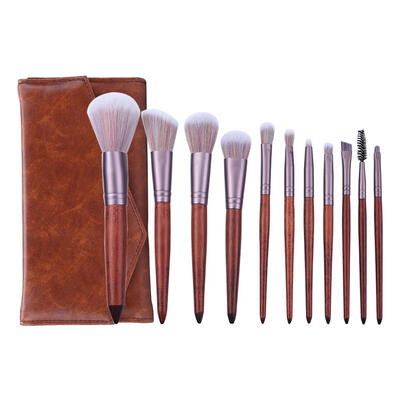 

11pcs Makeup Brushes Bag Set Portable Eyeshadow Concealer Brush Beauty Tool