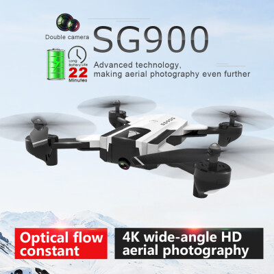 

SG900 RC Drone with Camera 4K 22mins Flight Time RC Quadcopter Optical Flow Positioning Gesture Photo Video Image Follow Altitude