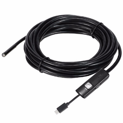 

OWSOO 7MM 6 LED Lens Endoscope IP67 Waterproof Inspection Borescope Wire Snake Tube Camera for OTG Compatible with Android Smart P