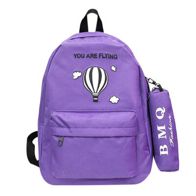 

Casual Print Women Girls Canvas Rucksack Backpacks Travel Sling Schoolbags