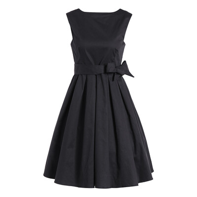 

Sleeveless Vintage Semi Formal Little Black Dress