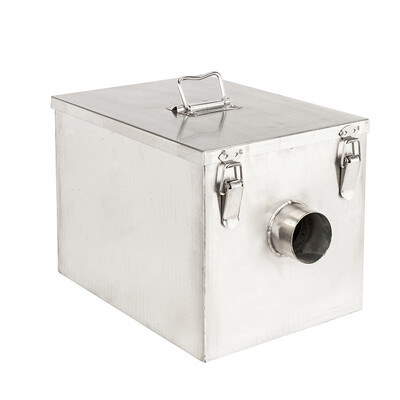 

Ktaxon 8LB 5GPM Gallons Per Minute Commercial Grease Trap Stainless Steel Grease Interceptor Separator Cleaner