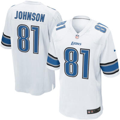 

Youth Football Jersey Detroit Lions Reggie Bush White Game Jersey