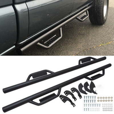 

for 2007-2018 Toyota Tundra Crew Max Cab Drop Steps Side Bars Running Boards Texture