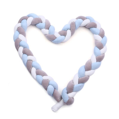 

Baby Crib Bumper Knotted Braided Bumper Handmade Soft Knot Pillow Pad Cushion Nursery Cradle Decor Gift Crib Protector Cotton 3 Me