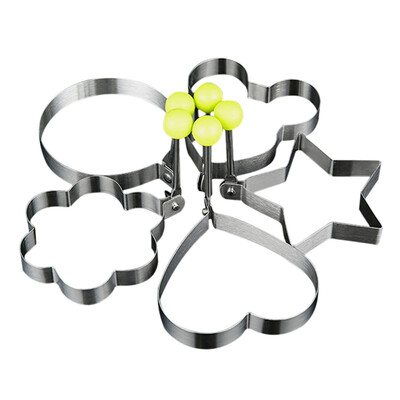 

5 Style Egg Pancake Rings Fried Egg Pancake Shaper Omelette Mold Mould Frying Cooking Tools Kitchen Accessories Gadget Rings