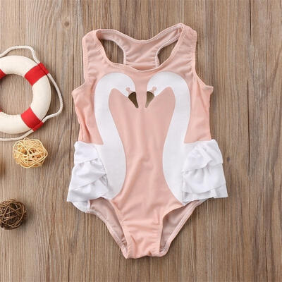 

Swan Pink Toddler Baby Kids Girls Tutu Swimwear Ruffle Romper Skirt Swimsuit Clothes