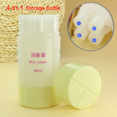 

〖Follure〗3-In-1& 4-in-1 Travel Plastic Empty Shampoo Skin Bath Cream Storage Bottle Conta