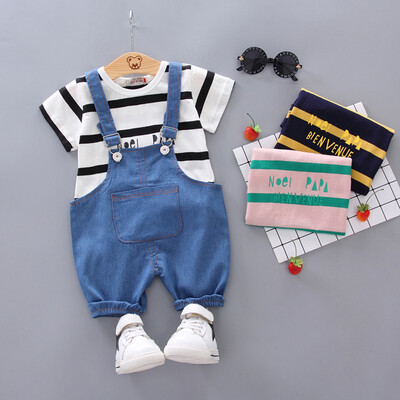 

Infant Baby Kids Boys Tops Short T-shirt Pants Romper 2PCS Outfits Clothes