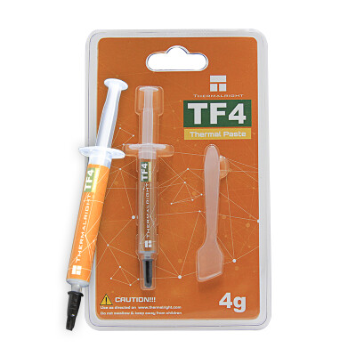 

Thermalright TF4 thermal grease CPU thermal grease 4g thermal conductivity 95 notebook silicone graphics thermal paste