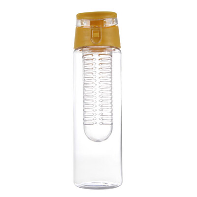 

800ML Sports Lemon Juice Flip Lid Fruit Infuser Infusing Water Bottle