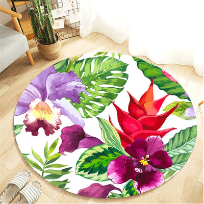 

〖Follure〗Botany Elements Blanket Round Bathroom carpet 60cm