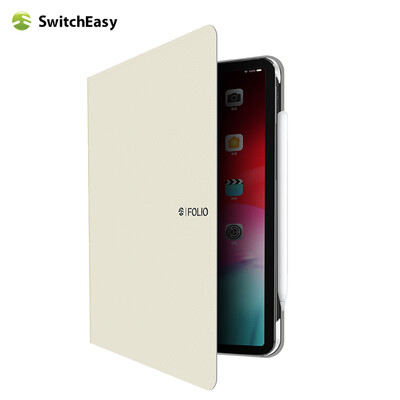 

SwitchEasy Apple iPad Pro 129-inch protective cover 2018 ipad new tablet smart sleep protection shell shatter-resistant light front cover bracket white