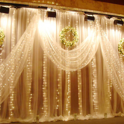 

SUPli 300 LED Window Curtain String Light for Wedding Party Home Garden Bedroom Outdoor Indoor Wall Decorations