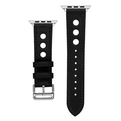 

Leather Big Holes Breathable Watch Band Wrist Strap for iWatch Series 1 2 3