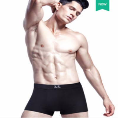 

1pairs 100 Cotton mens underwear boxer briefs with high quality fabric for moisture absorption&sweat release Xiejiaer