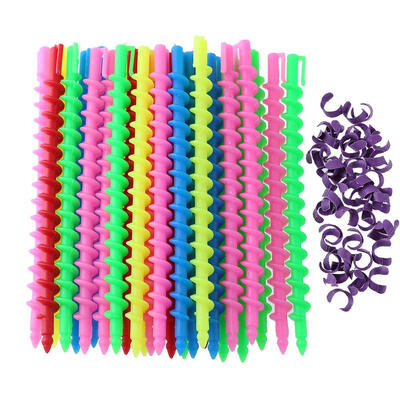 

Plastic Long Spiral Hair Perm Rod Hairdressing Styling Curler Rollers Tool