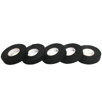 

5 Rolls Wiring Loom Harness Tape Cable Looms Wiring Harness Cloth Adhesive Fabric Tape for Automobile 15m 19mm