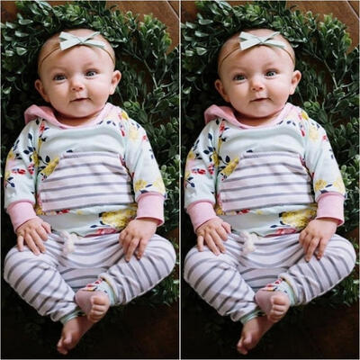 

Kids Baby Girls Warm Infant Romper Jumpsuit Bodysuit Hooded Clothes Outfit 0-3Y